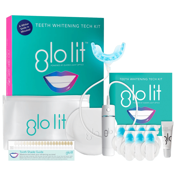 Glo Science Lit Teeth Whitening Device Tech Kit with Bluetooth