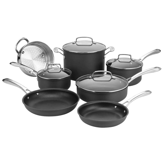 MorningSave: Cuisinart 13 Piece Contour Hard Anodized Cookware Set