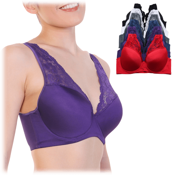 Angelina Wired Cotton Sports Bra with Mesh Racerback