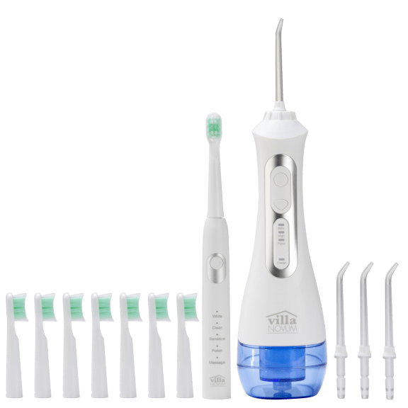 Villa Novum Water Flosser and Electric Toothbrush Bundle
