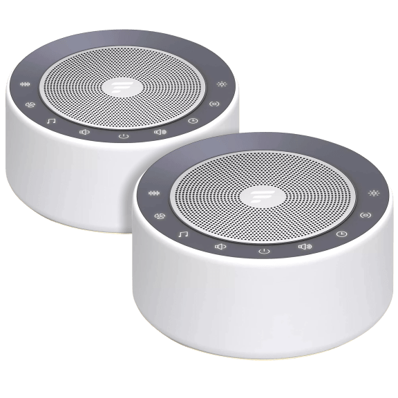2-Pack: LetsFit White Noise Machines with 30 Sounds