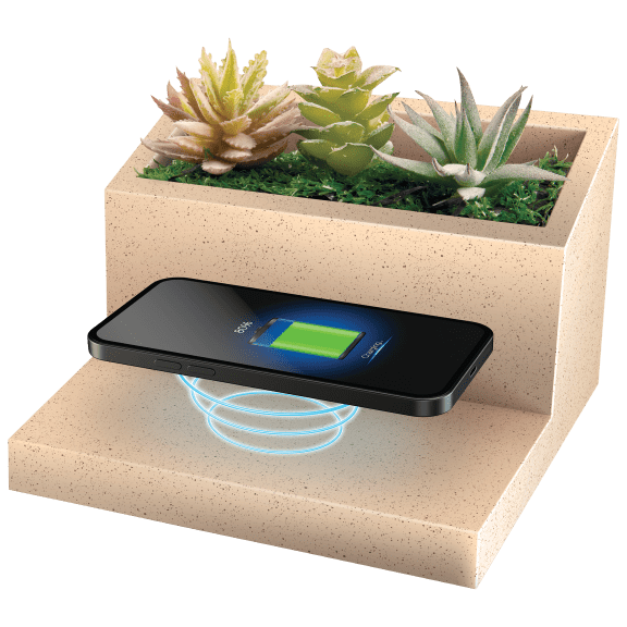 Lomi Succulent Wireless Charger with Qi-Certified Fast Charge