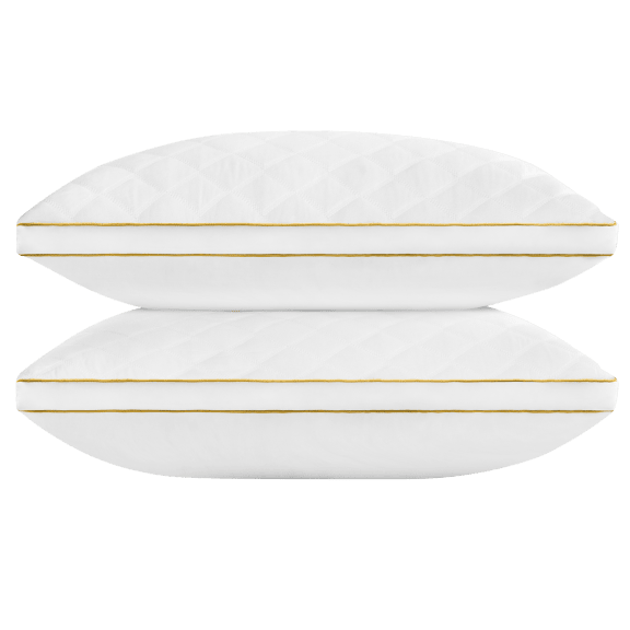 Italian Collection Quilted Gel Fiber Pillow 2 Pack by ienjoy Home 