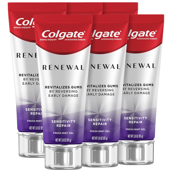 6-Pack: Colgate Renewal Sensitivity Repair Gel Toothpaste in Fresh Mint