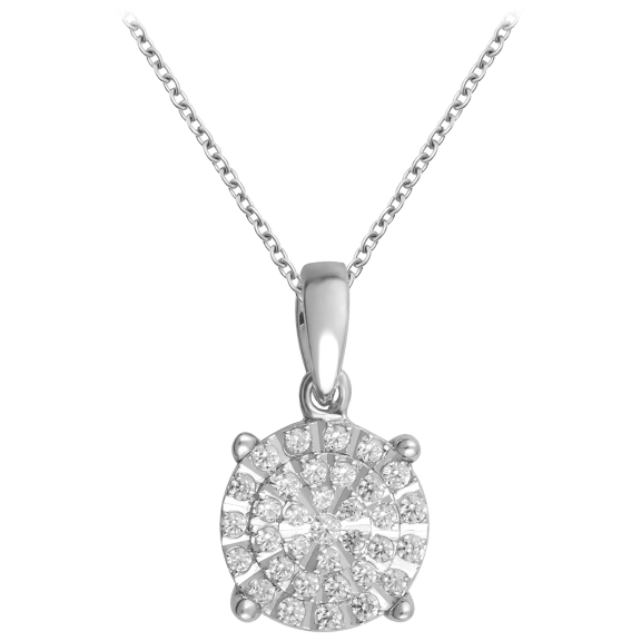 Diamond Muse 1/4 Carat TW Diamond Pendant Necklace