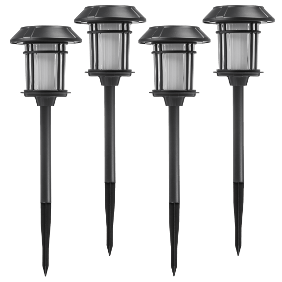 4-Pack: Sterno Home Solar LED Path Lights