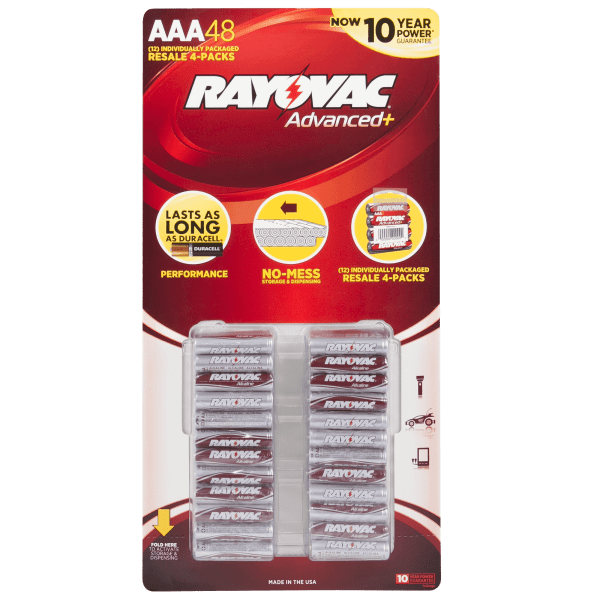 Meh Rayovac 60Pack AA or 48Pack AAA Alkaline Batteries