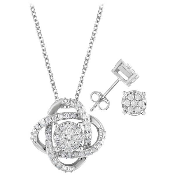Brilliant Diamond 1/2 Carat, 14K White Gold 4 Prong Set Round-cut Lab Grown  Diamond Solitaire Stud Pendant Necklace (J, VS-SI) PENRD050 840118221597 -  Jewelry - Jomashop
