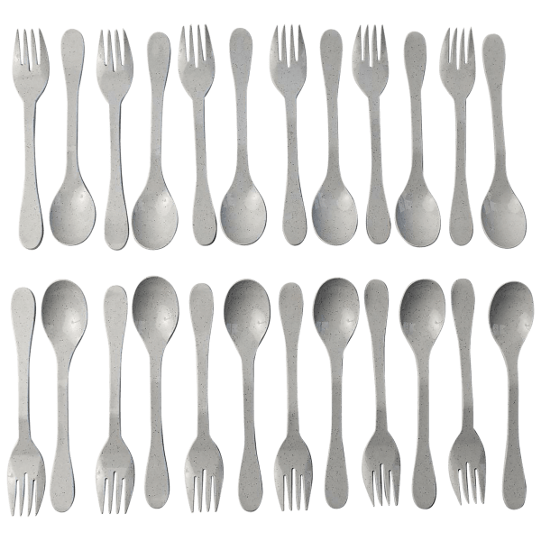 Knork Eco Plant Based Reusable Bamboo 24Piece Flatware Set