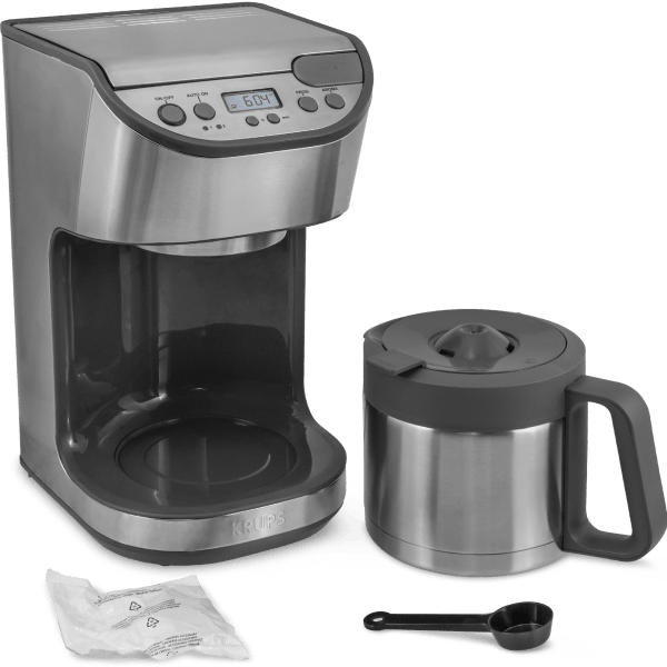 Meh KRUPS Programmable Steel Carafe Coffee Maker (Refurbished)