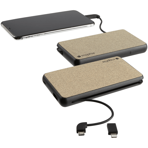 Meh 2Pack Mophie Powerstation Plus 6040mAh Portable Charger with Integrated Cable