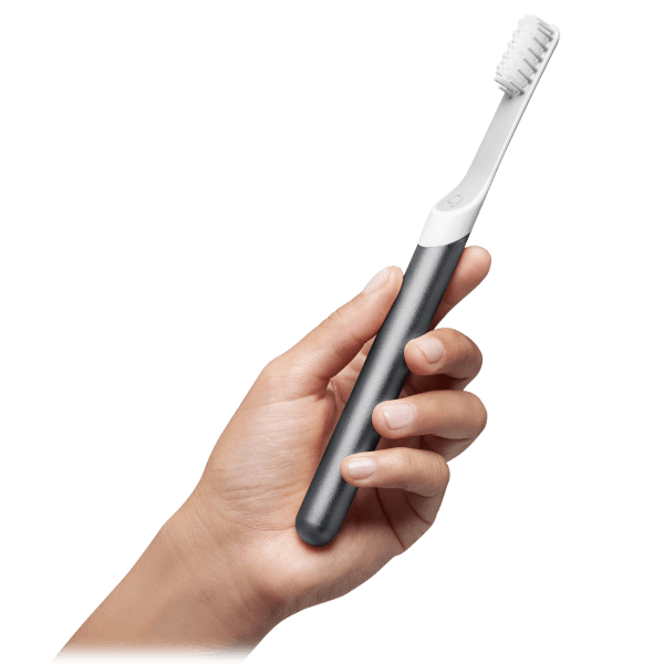 quip electric toothbrush silver