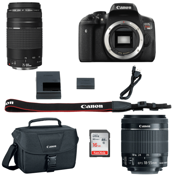 Meh Canon EOS Rebel T6i Bundle