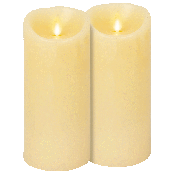 2-Pack Luminara Ivory Flameless Candles (4.5" or 6.5")