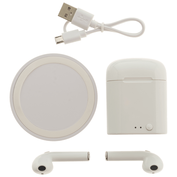 Meh Bluestone True Wireless Echo Earbuds with Wireless Charging Pad