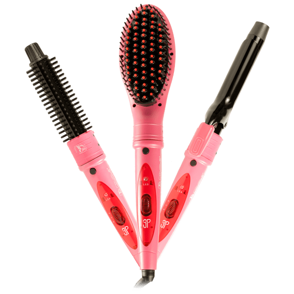 Meh Royale USA Deluxe 3in1 Heated Styling Brush, Comb, & Curler