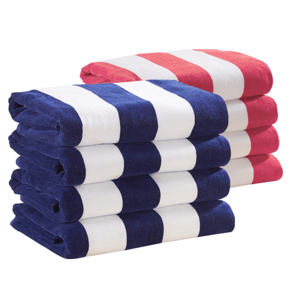 Meh 4Pack Cabana Stripe 30" x 60" Beach Towels