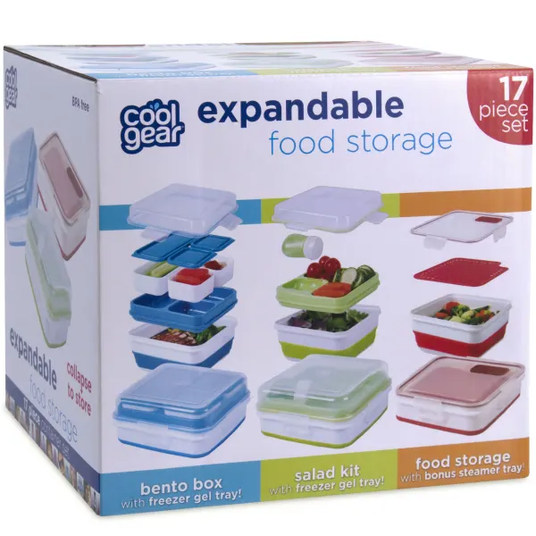 Cool Gear Expandable Bento Lunch Box 