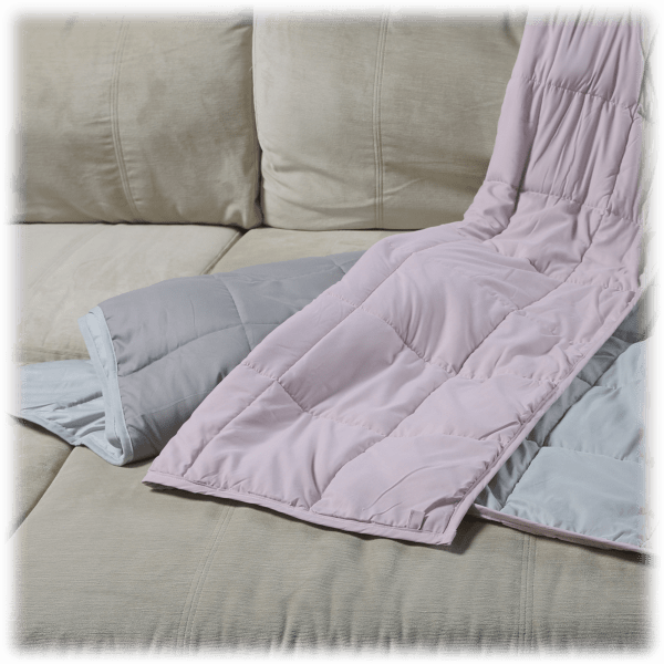 Great Bay Home Microfiber Reversible Weighted Blanket 15lb 48"x72"
