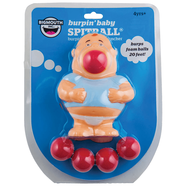 Meh Big Mouth Burpin' Baby Spitball Toy Ball Launcher