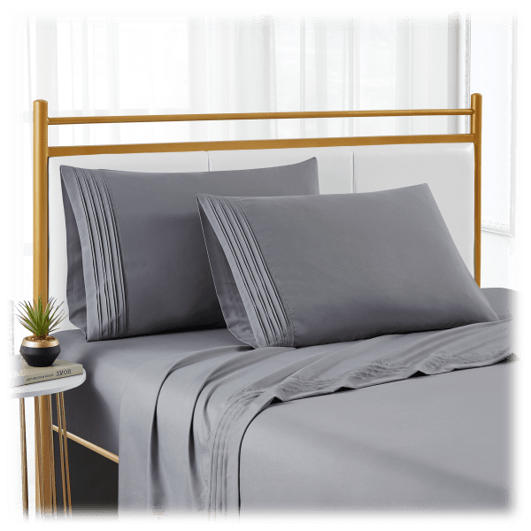 Meh Spirit Linen Home Pleated Sheet Set