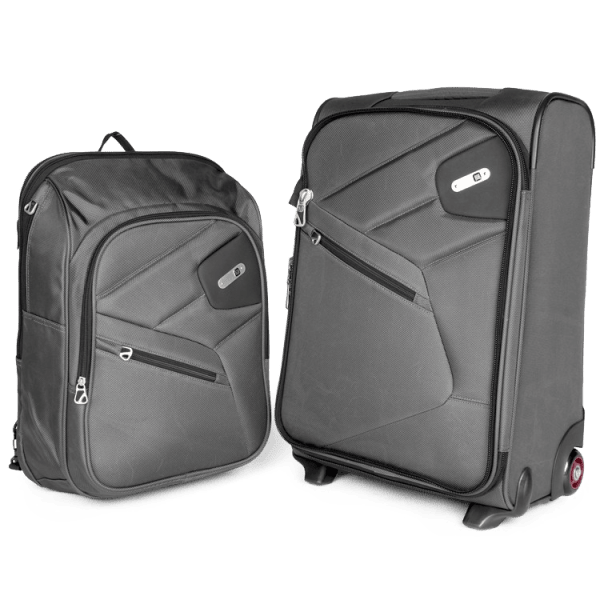 suitcase with detachable backpack