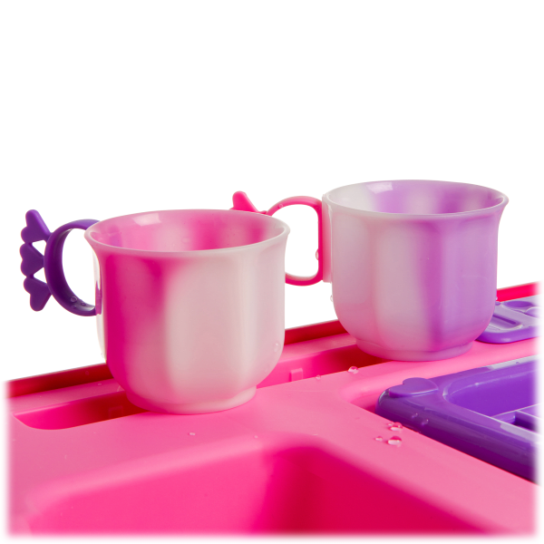 Toy Chef Unicorn Wash Up Kitchen Sink with Color Changing Plates