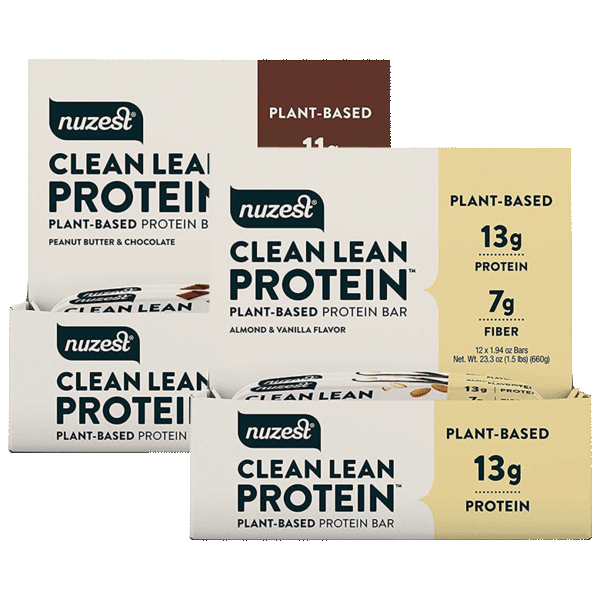 2-Pack Nuzest Protein & Vitality Bars (Each box contains 12 Bars)