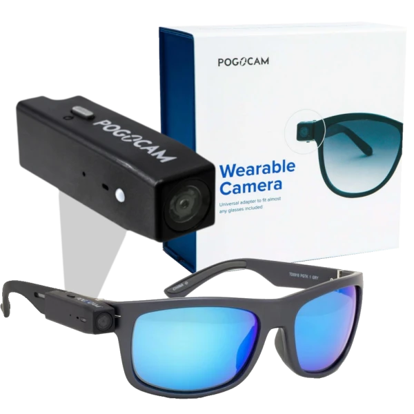 Pogocam Wearable HD Camera with Pogotrack Sunglasses - Meh