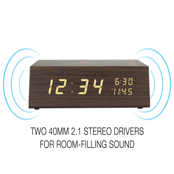 Meh Go Groove Clock Radio and Bluetooth Speaker