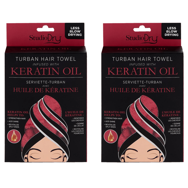 Meh 2Pack Studio Dry Infused Hair Turbans