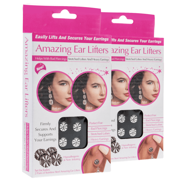 Meh ASOTV Amazing Ear Lifters Heavy Earring Support Backs (4 Pairs)