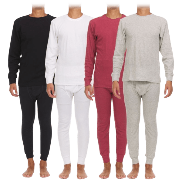 Meh 4Piece Men's Assorted Premium Waffle Knit Thermal Sets