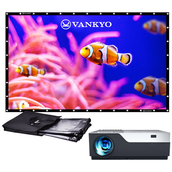 Vankyo V600 Full HD 1080p LED Projector with 120 Inch Screen