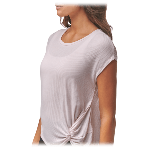 Marc New York Performance Ribbed Tee with Stylish Faux Knot