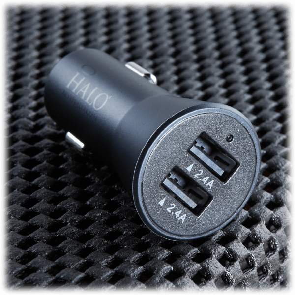 Meh 2Pack Halo Smart Charge Dual 2.4A Car Adapters