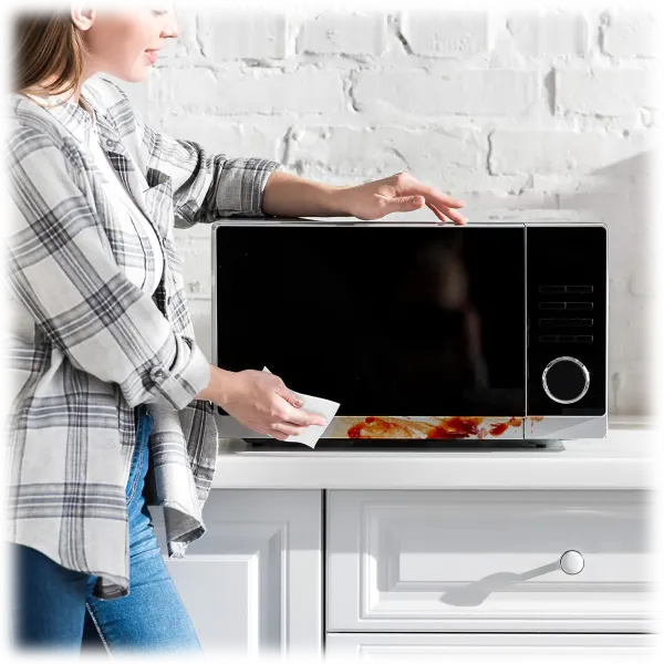 Cleaning a microwave?