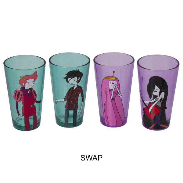 Meh 2 & 4Pack Adventure Time Pint Glasses