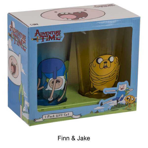 Meh Adventure Time Pint Glasses