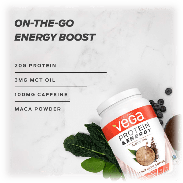 Meh 2Pack VEGA Protein & Energy Coffee Protein Powder with MCT Oil
