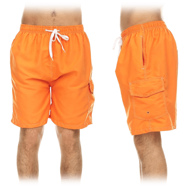 Meh 3Pack Men's QuickDry Swim Shorts with Cargo Pocket (Assorted)