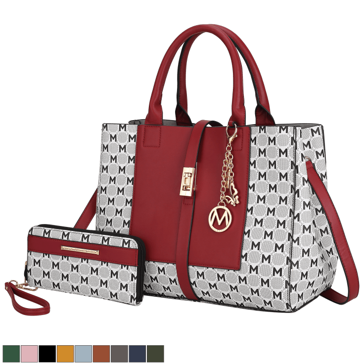 Yola satchel handbag with wallet by 2025 mkf