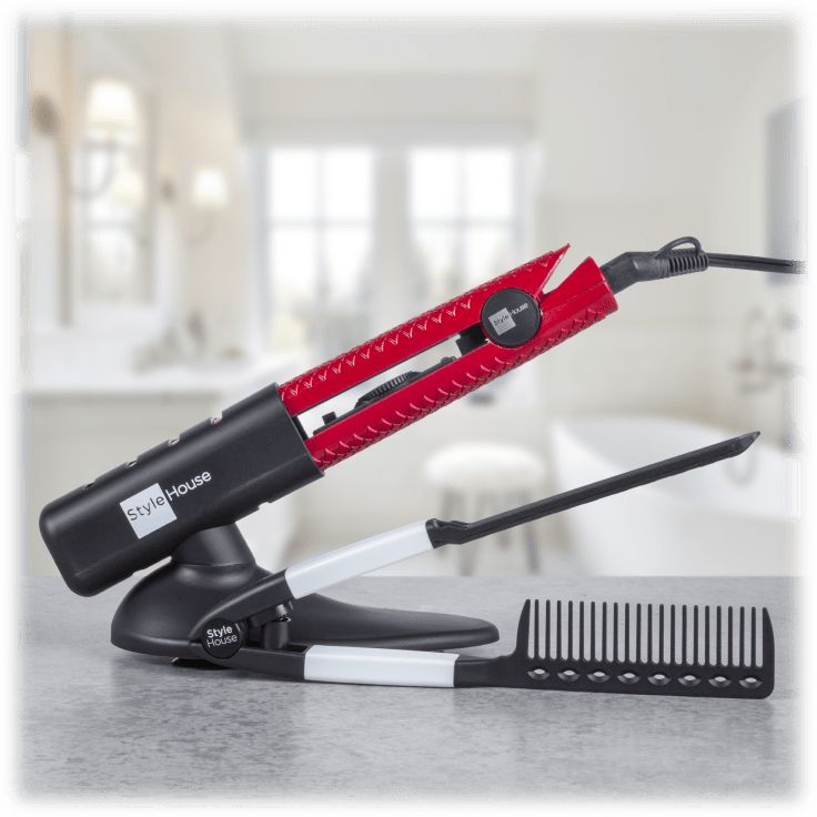 MorningSave: Style House Professional Ceramic Styling Iron with Accessory  Set
