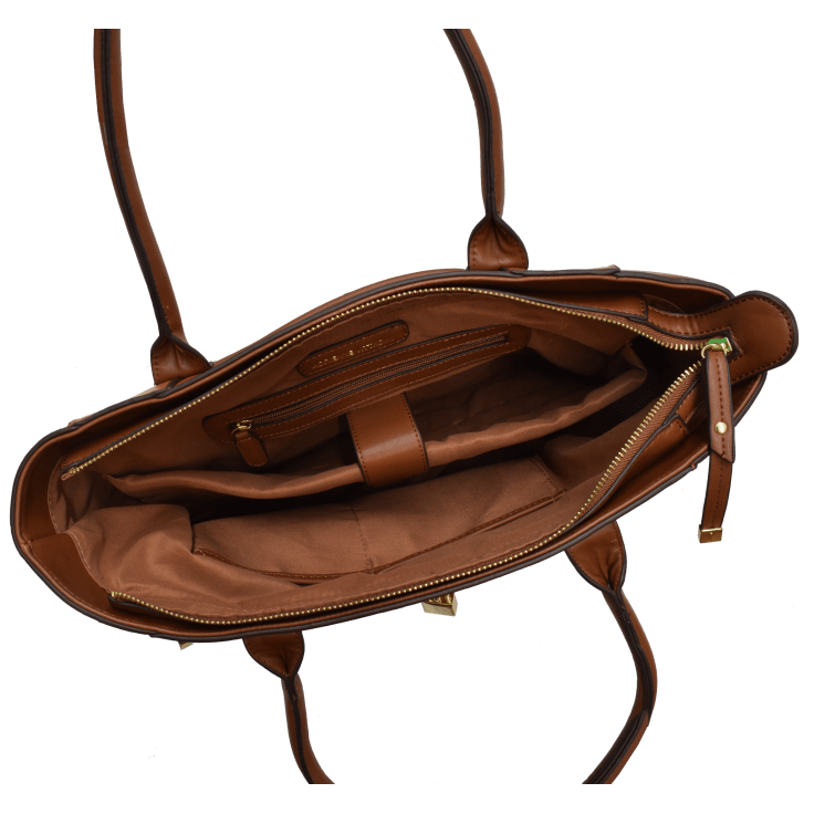 MorningSave Adrienne Vittadini Twotone Smooth Laptop Bag