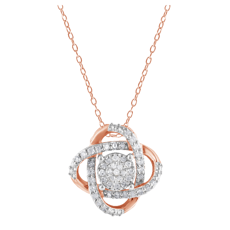 18k Rose Gold Moissanite Pendant 0.5ct 5mm Vvs D Color Lab Diamond Necklace  Test Passed With Certificate Au750 Fine Jewelry - Pendants - AliExpress