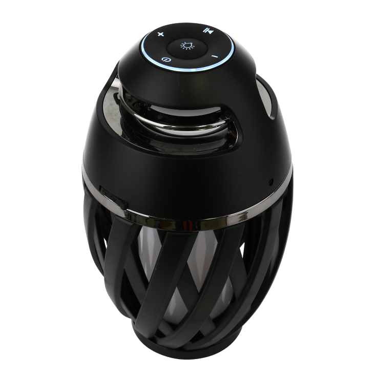 bluetooth flame speaker with 5 ft pole