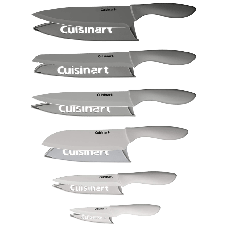 Cuisinart Advantage Color Collection 6-Piece Ceramic Coated Steak Knife Set White