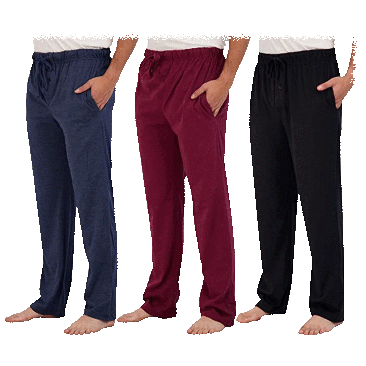 SideDeal: 3-Pack: Men's Lounge Pajama Pants with Pockets
