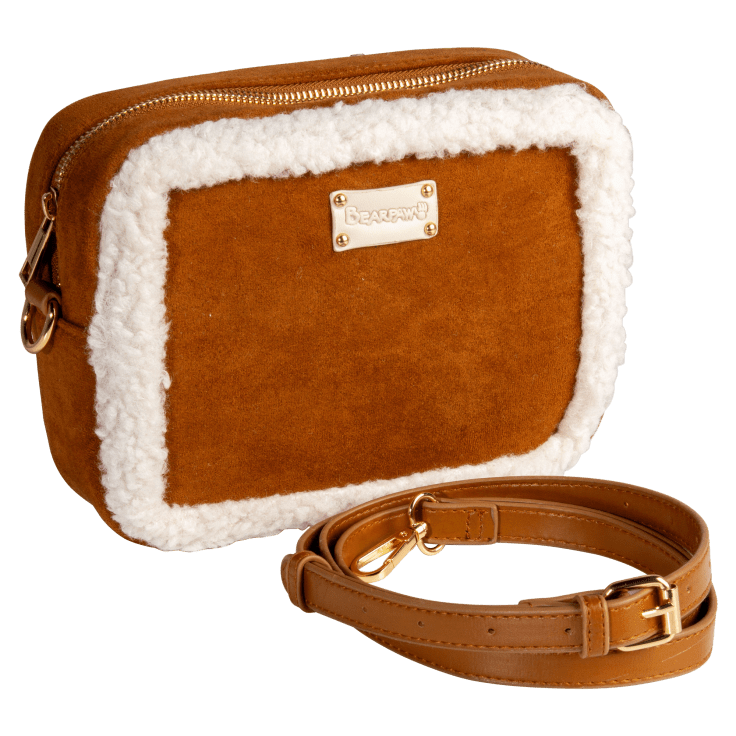 Evelyn Faux Shearling Medium Convertible Shoulder Bag