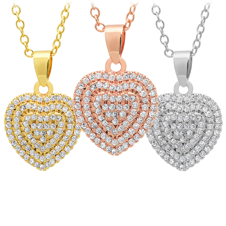 MorningSave 18K Gold Plated Heart Shaped Pendant